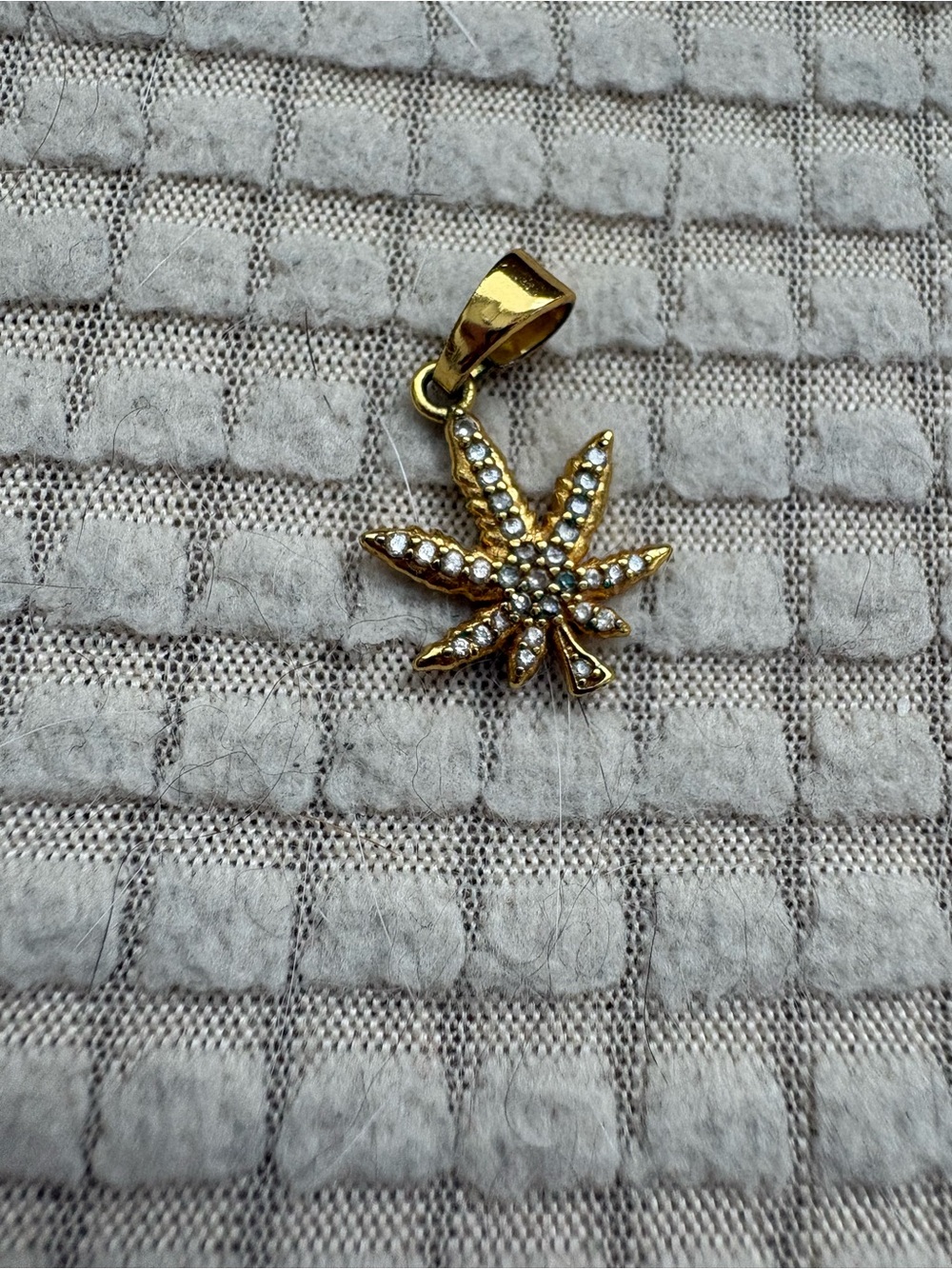 Gold Crystal Leaf Pendant Necklace - Women's Jewelry